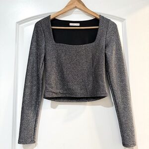 Shimmery Long Sleeve Top Size Small